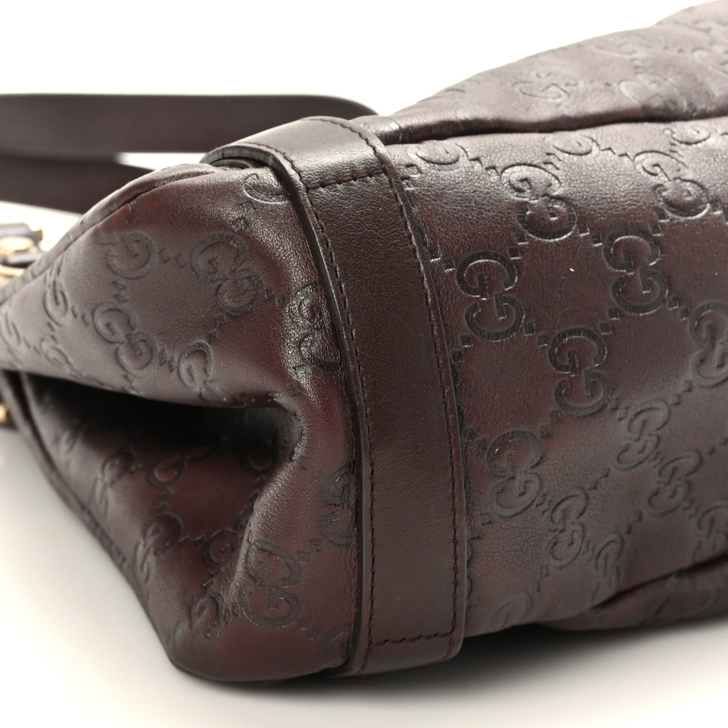 Guccissima Medium Abbey Shoulder Bag Chocolate