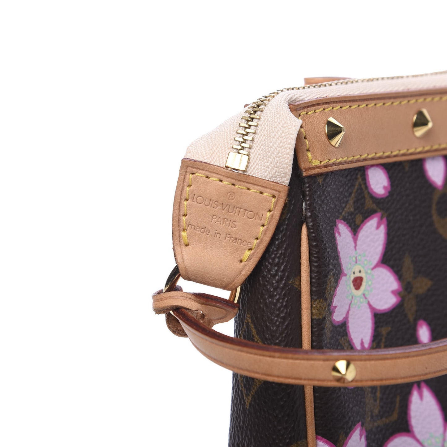 Monogram Cherry Blossom Pochette Accessories Brown