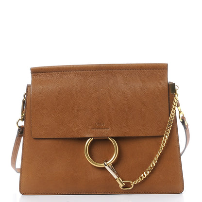 Chloe Goatskin Medium Faye Shoulder Bag Caramel 1 of 8