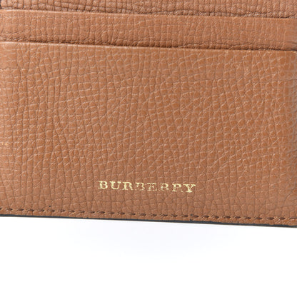 Burberry Grainy Calfskin House Check Sandon Card Case Tan 8 of 8
