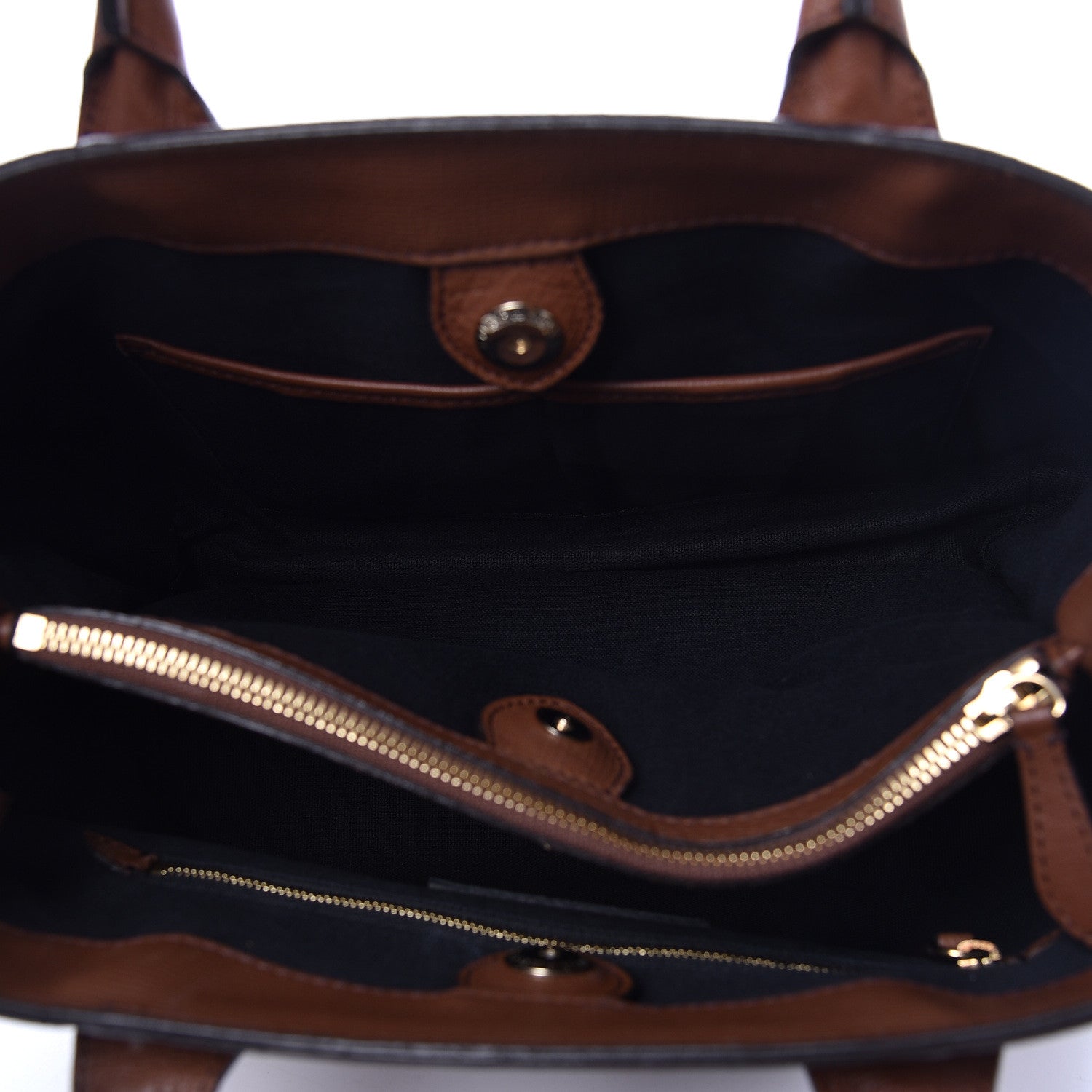 Burberry Grainy Calfskin House Check Medium Banner Tote Tan 5 of 14