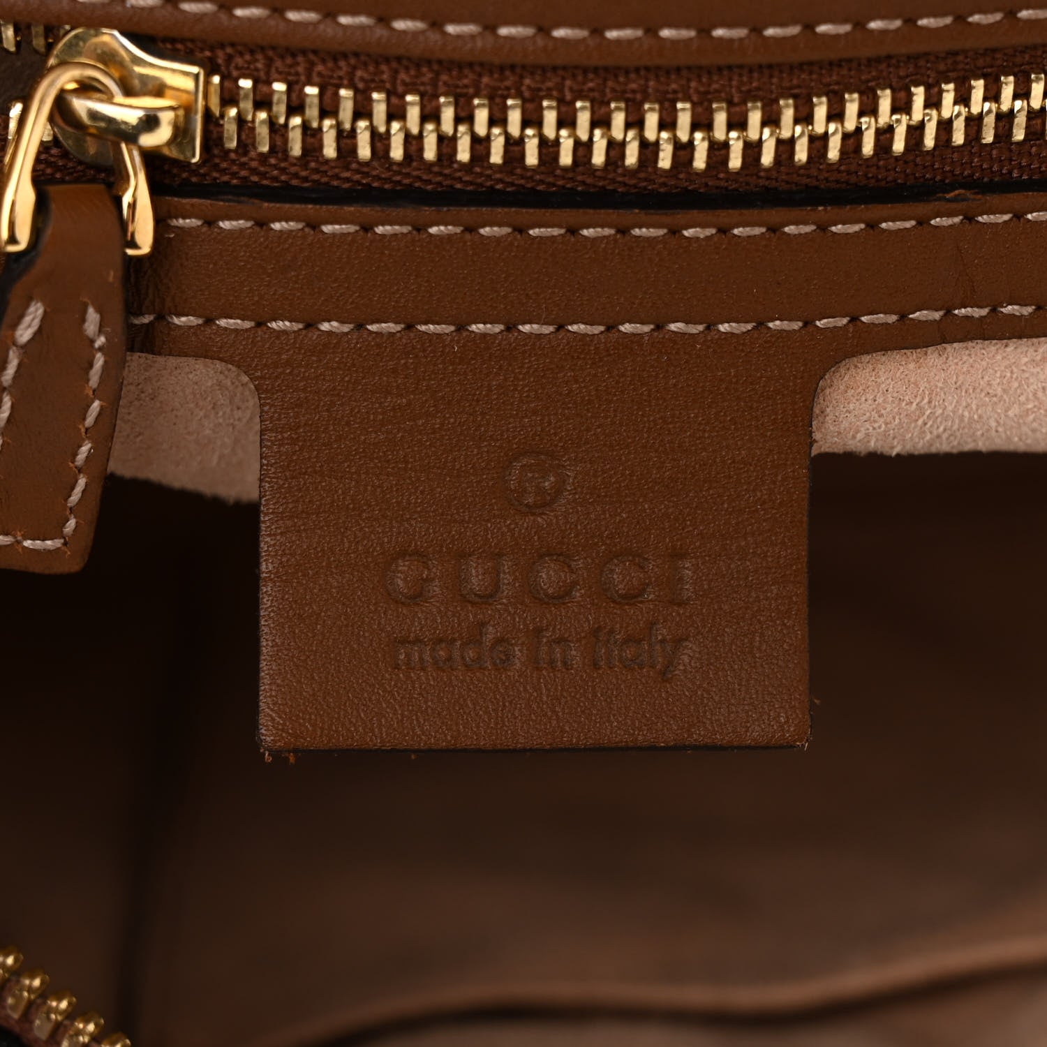 Gucci GG Supreme Monogram Floral Embroidered Small Boston Brown 6 of 15