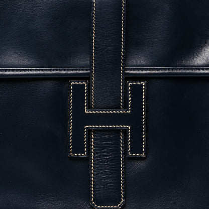 Hermes Box Jige PM Clutch Indigo 7 of 9