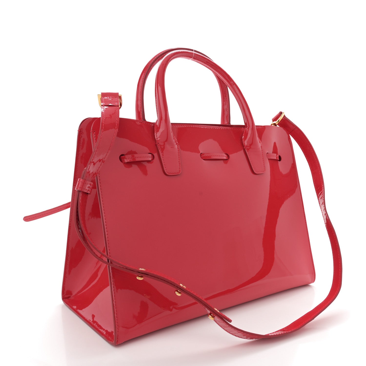 Mansur Gavriel Patent Sun Bag Flamma 3 of 10