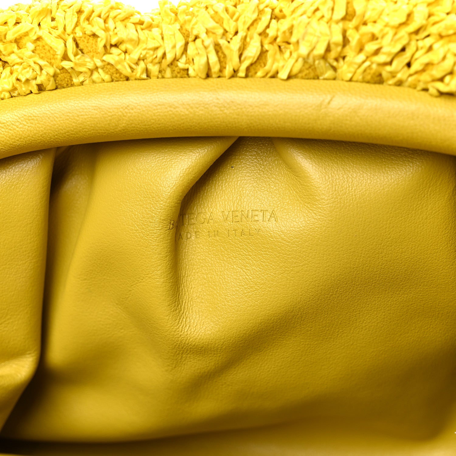 Bottega Veneta Boucle Curly Raffia The Mini Pouch Mirabelle 6 of 15