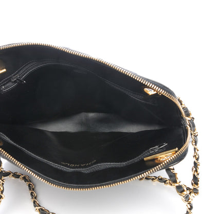 Chanel Lambskin Quilted Shoulder Bag Black 5 of 9