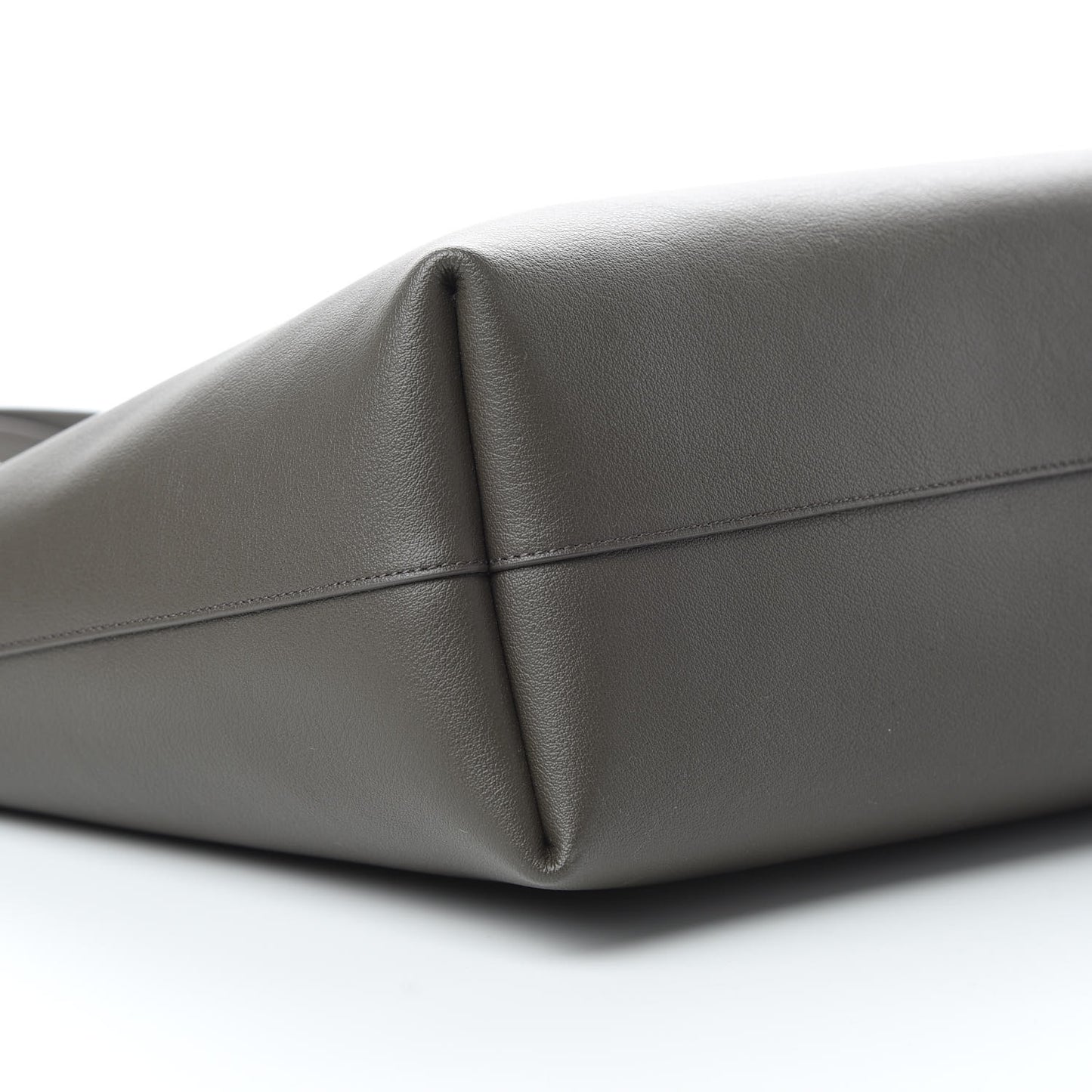Calfskin Large Shopping Tote Pebble