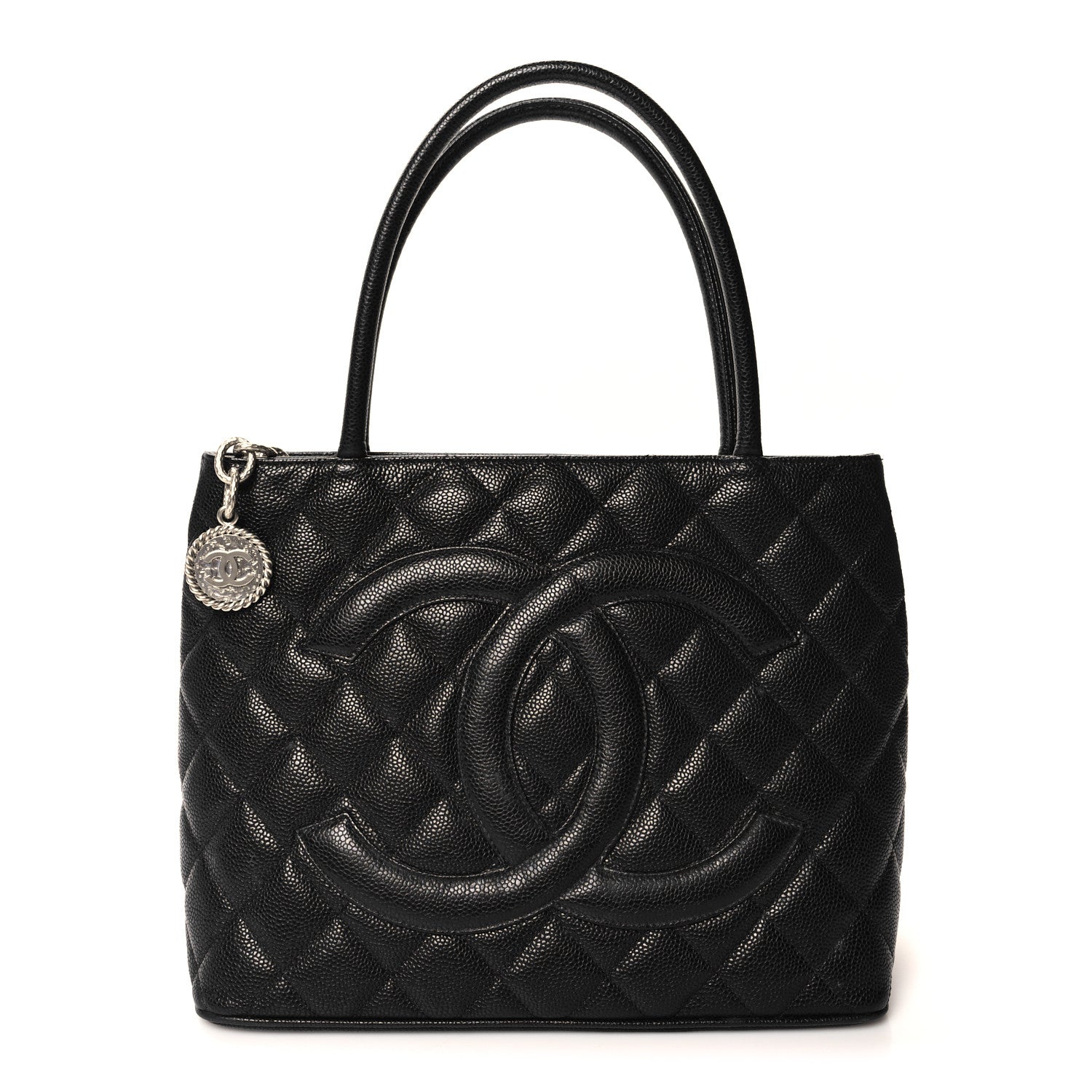 Chanel Caviar Quilted Medallion Tote Black 1 of 10
