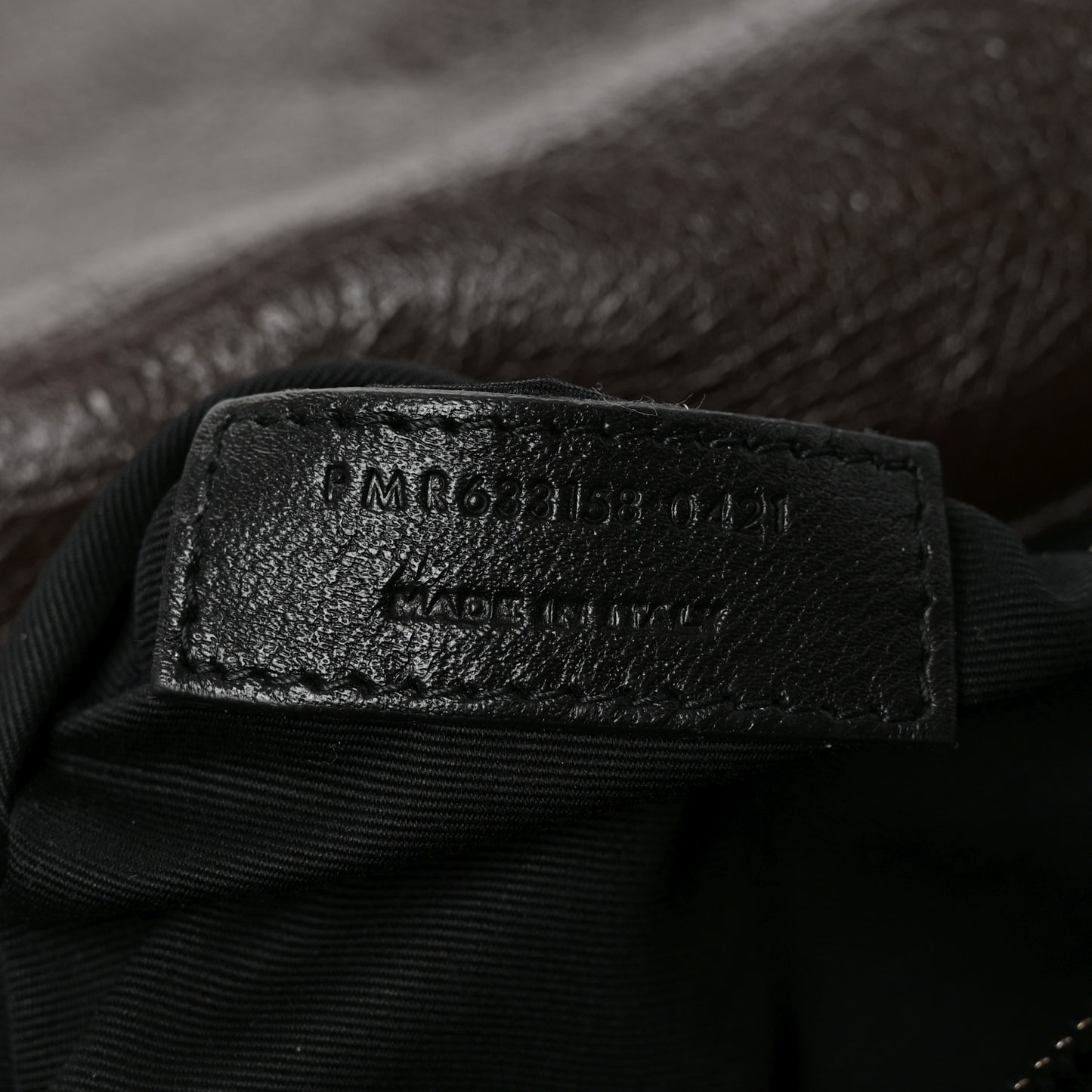 Crinkled Calfskin Matelasse Monogram Medium Niki Chain Satchel Moka