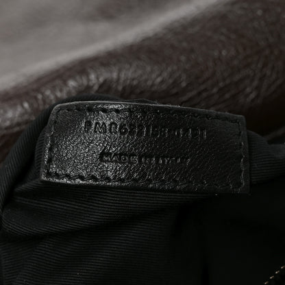 Saint Laurent Crinkled Calfskin Matelasse Monogram Medium Niki Chain Satchel Moka 7 of 10