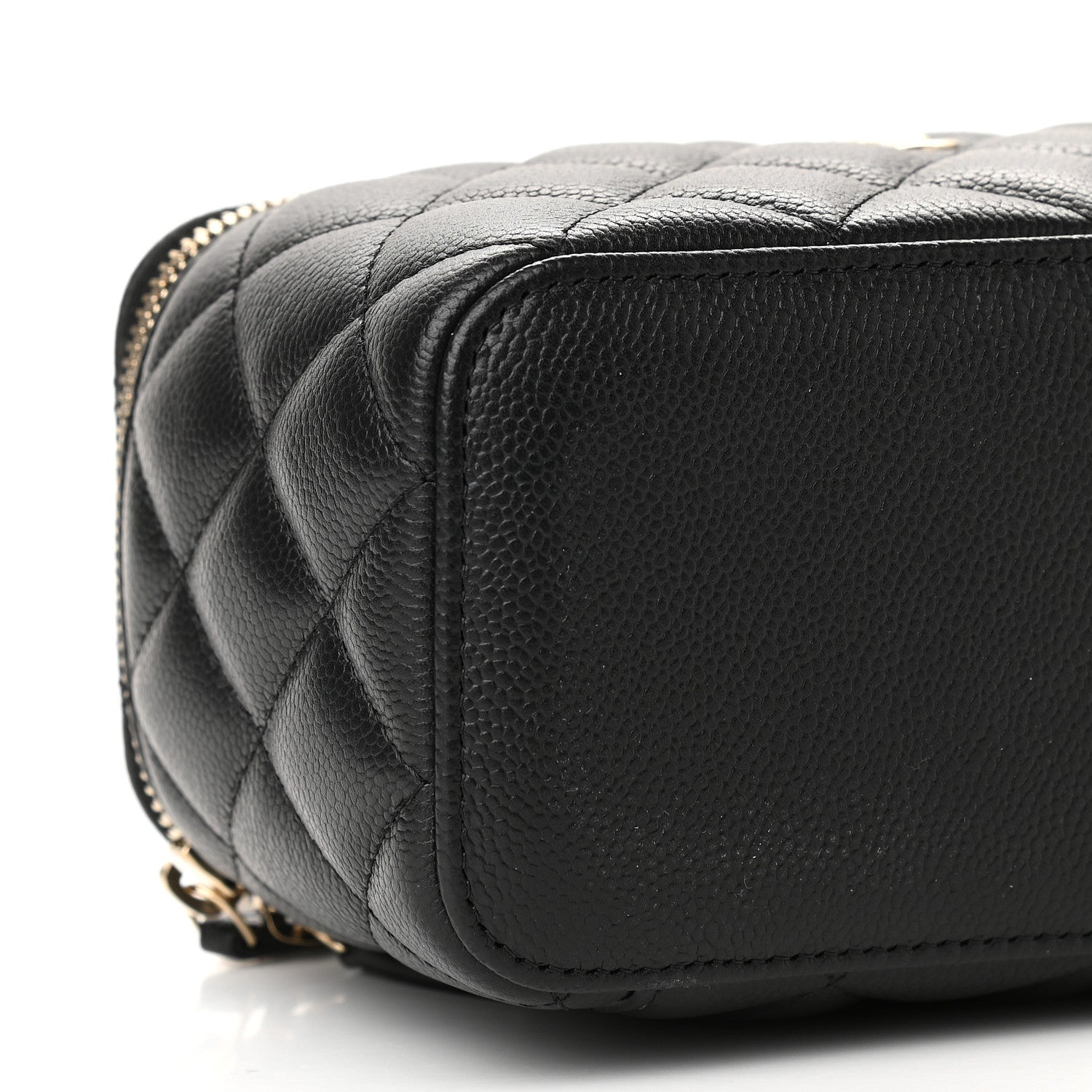 Chanel Caviar Quilted Small Vanity Case With Chain Black 8 of 9