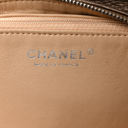 Chanel Metallic Goatskin Medium Luxe Ligne Bowler Bronze 6 of 10