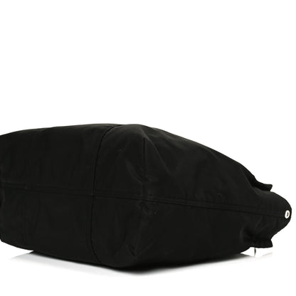 Prada Tessuto Nylon Glace Calfskin Etiquette Tote Black 12 of 16