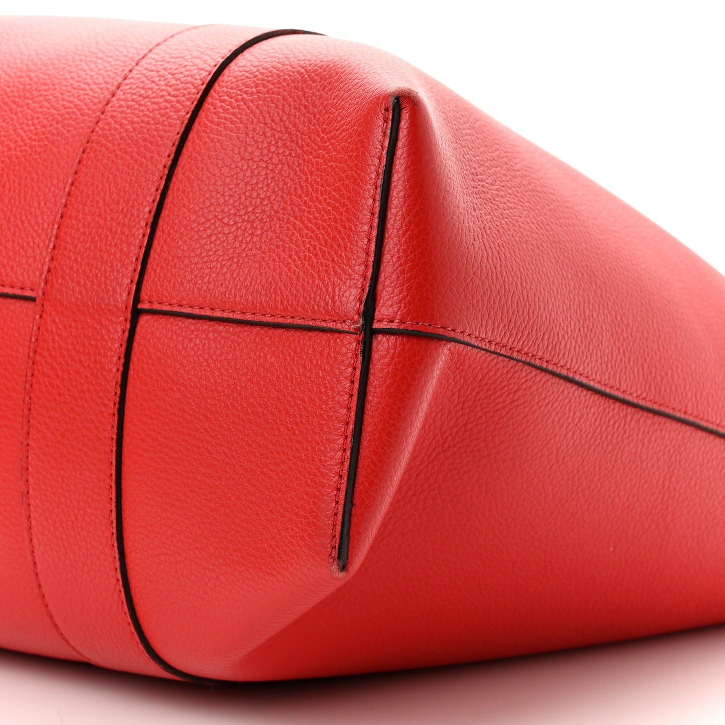 Small Classic Grain Bayswater Tote Ruby Red