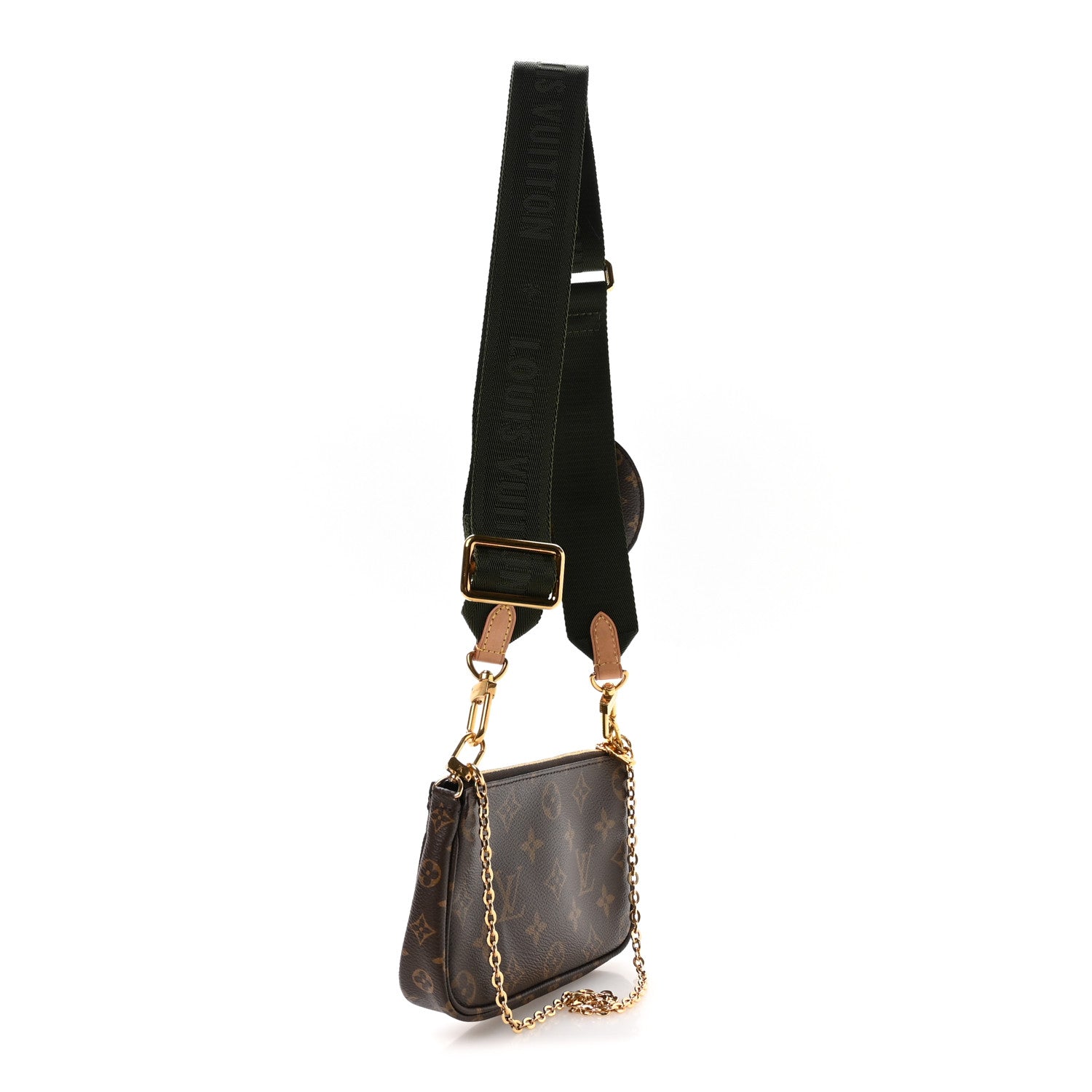 Louis Vuitton Monogram Multi Pochette Accessories Mini Pochette Kaki 3 of 11