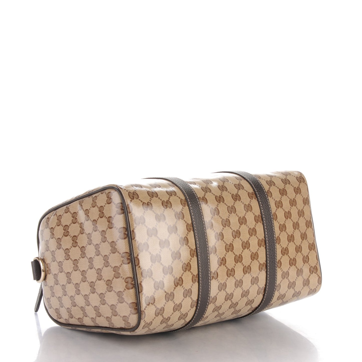 Crystal Monogram Medium Joy Boston Dark Brown