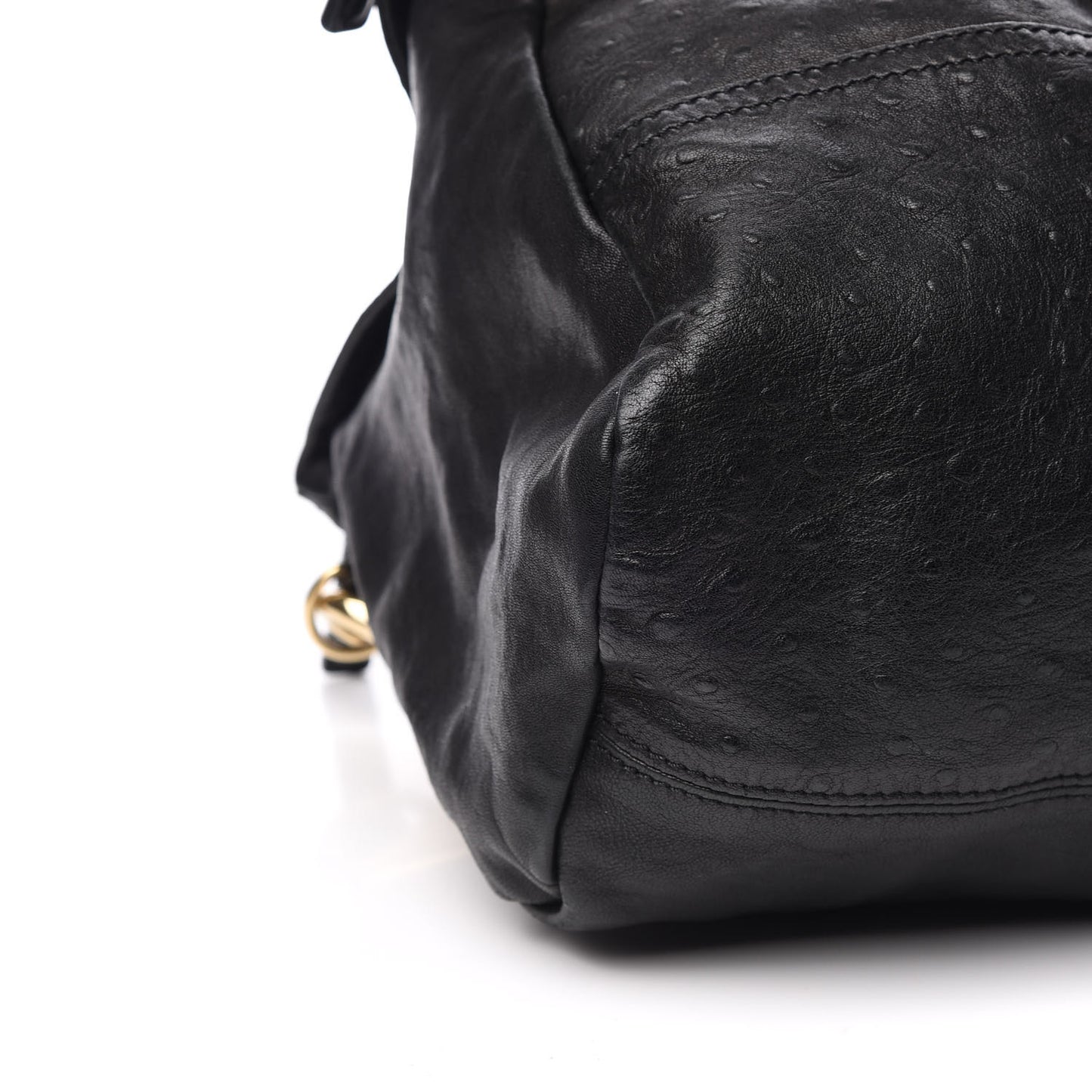 Ostrich Large Pandora Black