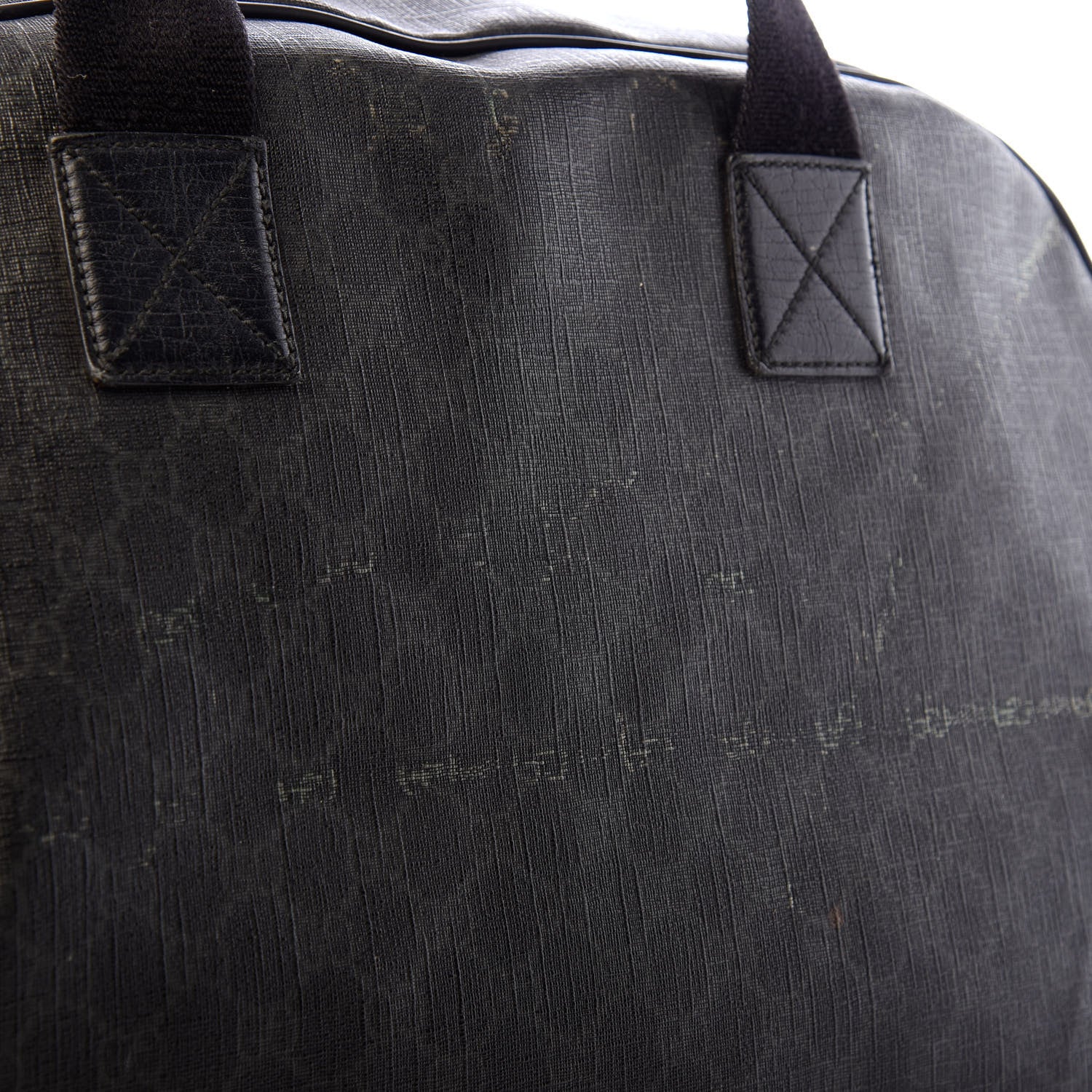 Gucci GG Supreme Monogram Large Duffle Black Grey 10 of 10