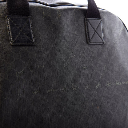 Gucci GG Supreme Monogram Large Duffle Black Grey 10 of 10