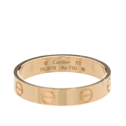 Cartier 18K Yellow Gold 3.5mm LOVE Wedding Band Ring 53 6.5 4 of 5