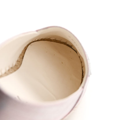 Chanel Laminated Lambskin Grosgrain Embroidered CC Espadrilles 37 Pink Silver Black 8 of 10