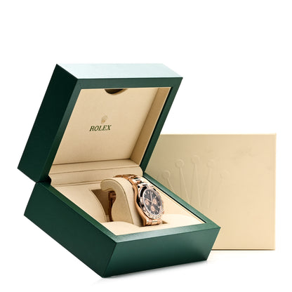 Rolex 18K Everose Gold 40mm Oyster Perpetual Cosmograph Daytona Watch Black Pink 116505 5 of 5