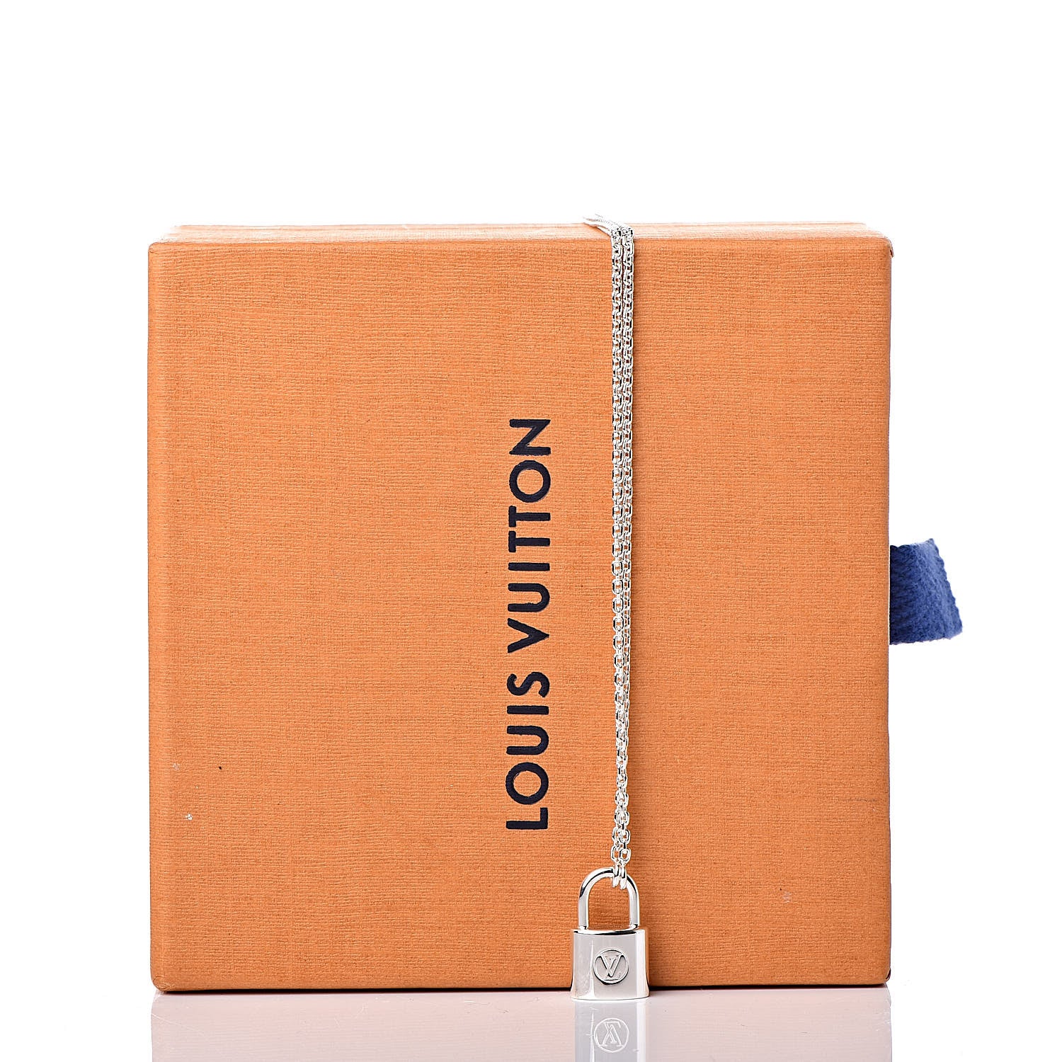 Louis Vuitton Sterling Silver Lockit Necklace 7 of 7