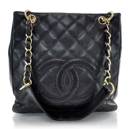 Chanel Caviar Petit Shopping Tote PST Black 1 of 9