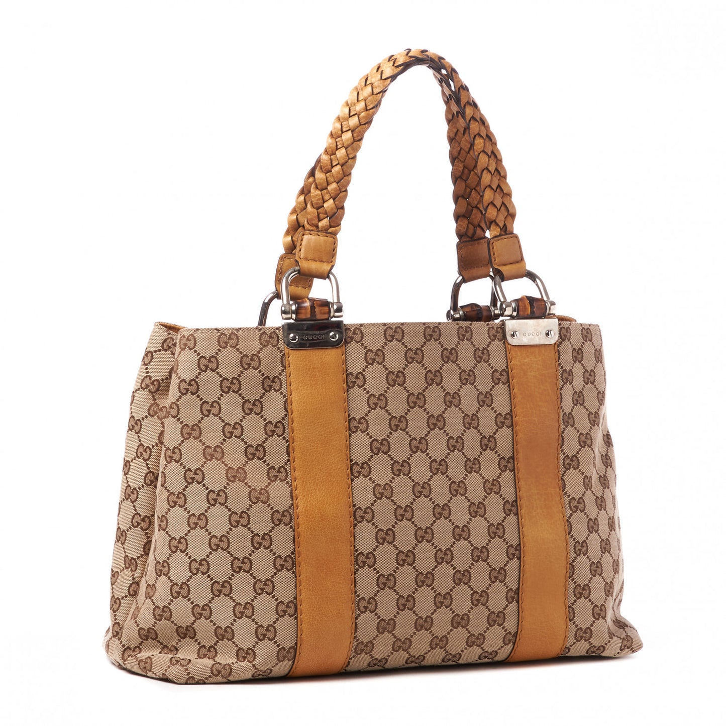 Monogram Medium Bamboo Bar Tote Yellow