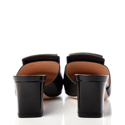 Gucci Malaga Kid Crystal Square G Madelyn Mules 38.5 Black 7 of 11
