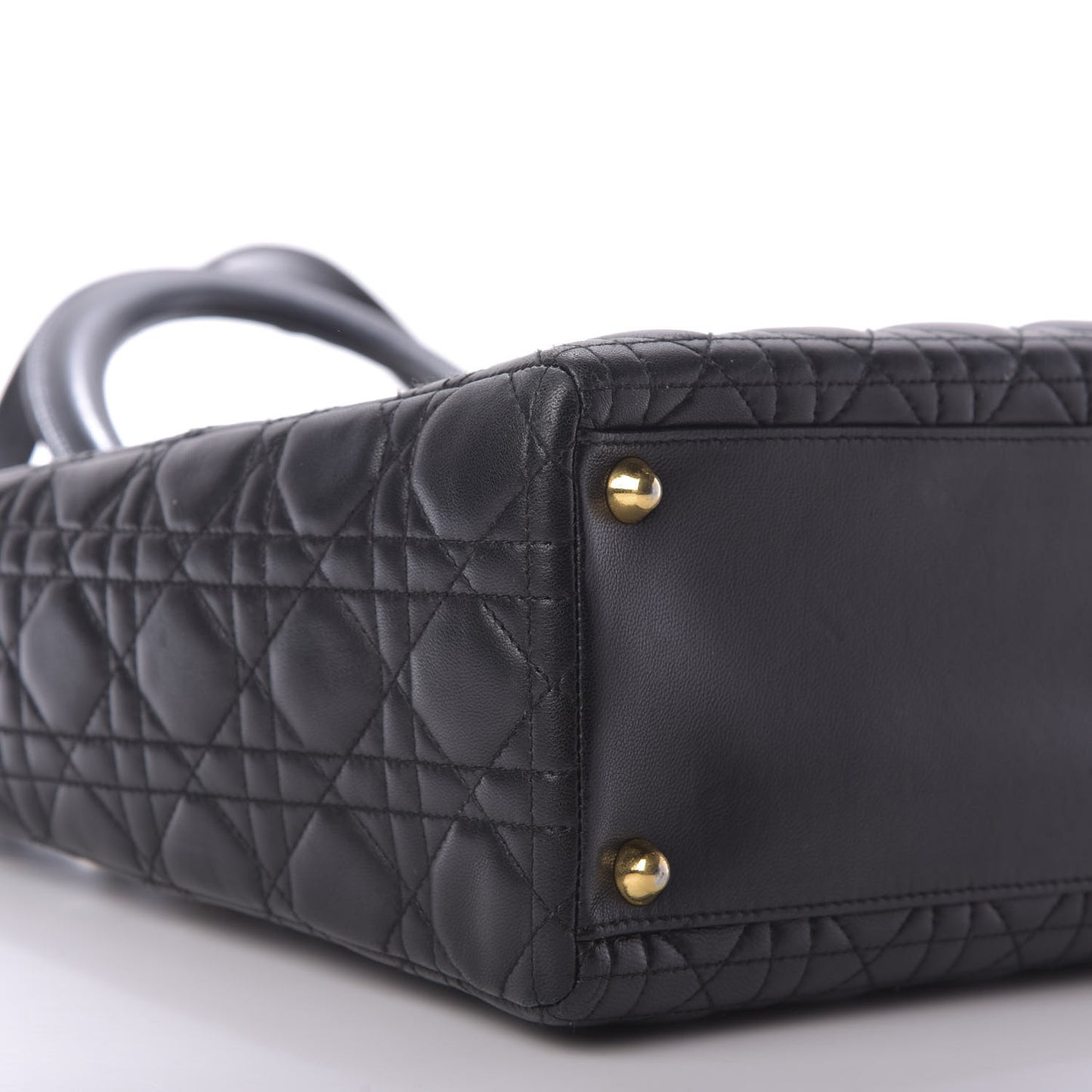 Lambskin Cannage Large Lady Dior Black