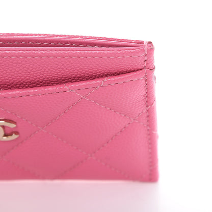 Chanel Caviar Quilted Card Holder Pink 9 of 10