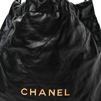 Chanel Shiny Calfskin Quilted Chanel 22 Black 9 of 11