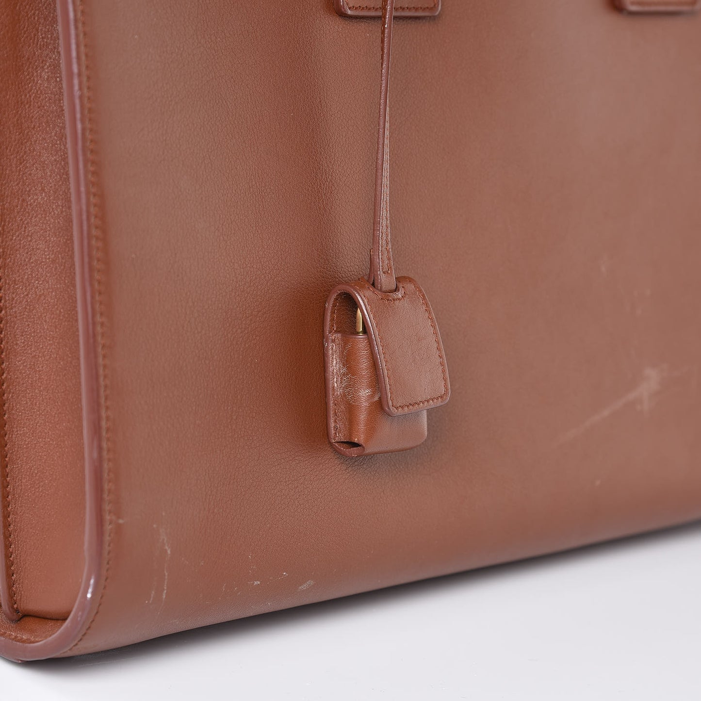 Calfskin Large Sac De Jour Carryall Cognac