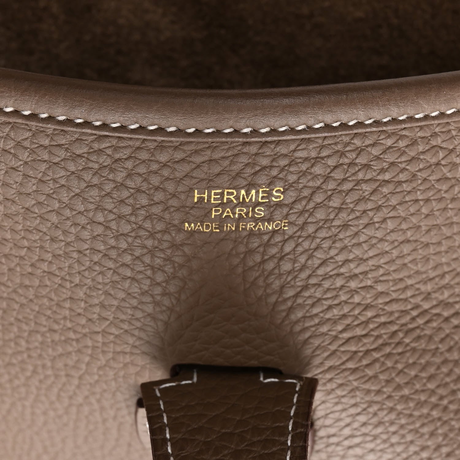 Hermes Taurillon Clemence Evelyne III GM Etoupe 6 of 11
