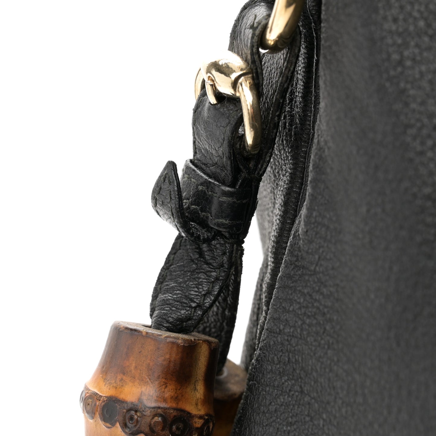 Pebbled Calfskin Medium New Jackie Shoulder Bag Black