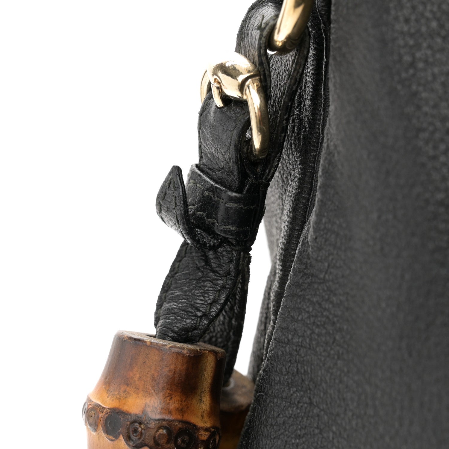 Gucci Pebbled Calfskin Medium New Jackie Shoulder Bag Black 12 of 14