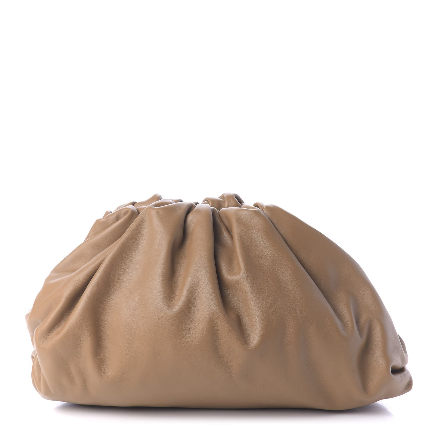Smooth Butter Calf The Pouch Oversized Clutch Cammello