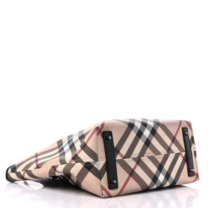 Burberry Supernova Check Large Nickie Tote Black 5 of 16