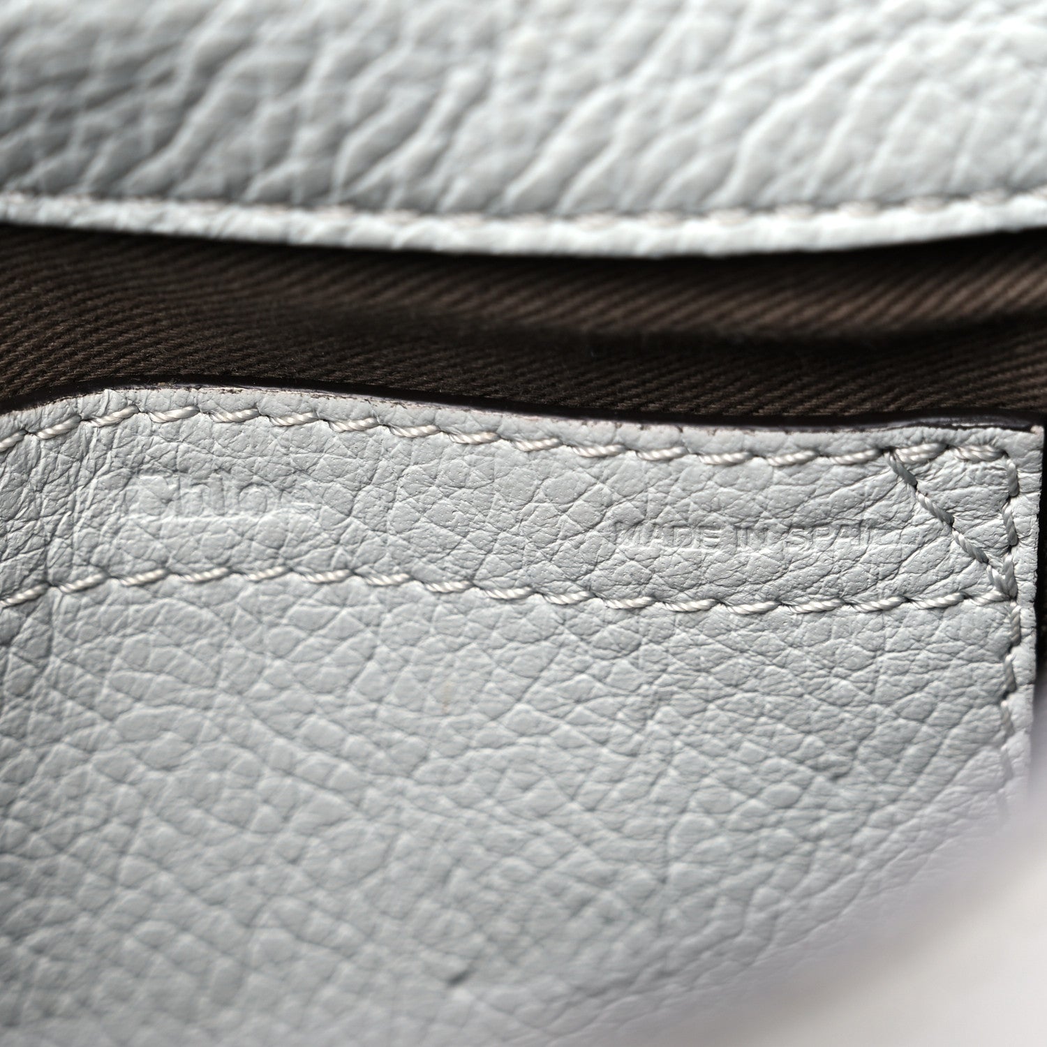 Chloe Calfskin Mini Marcie Round Crossbody Bag Faded Blue 6 of 11