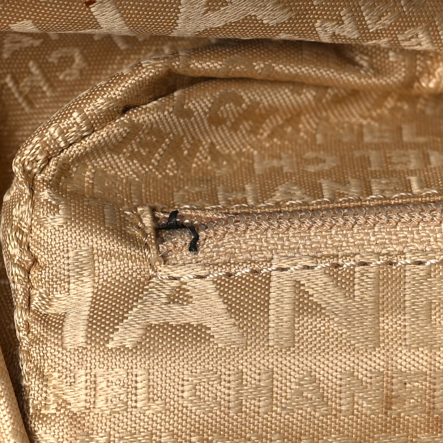 Caviar Square Stitched Bowler Beige