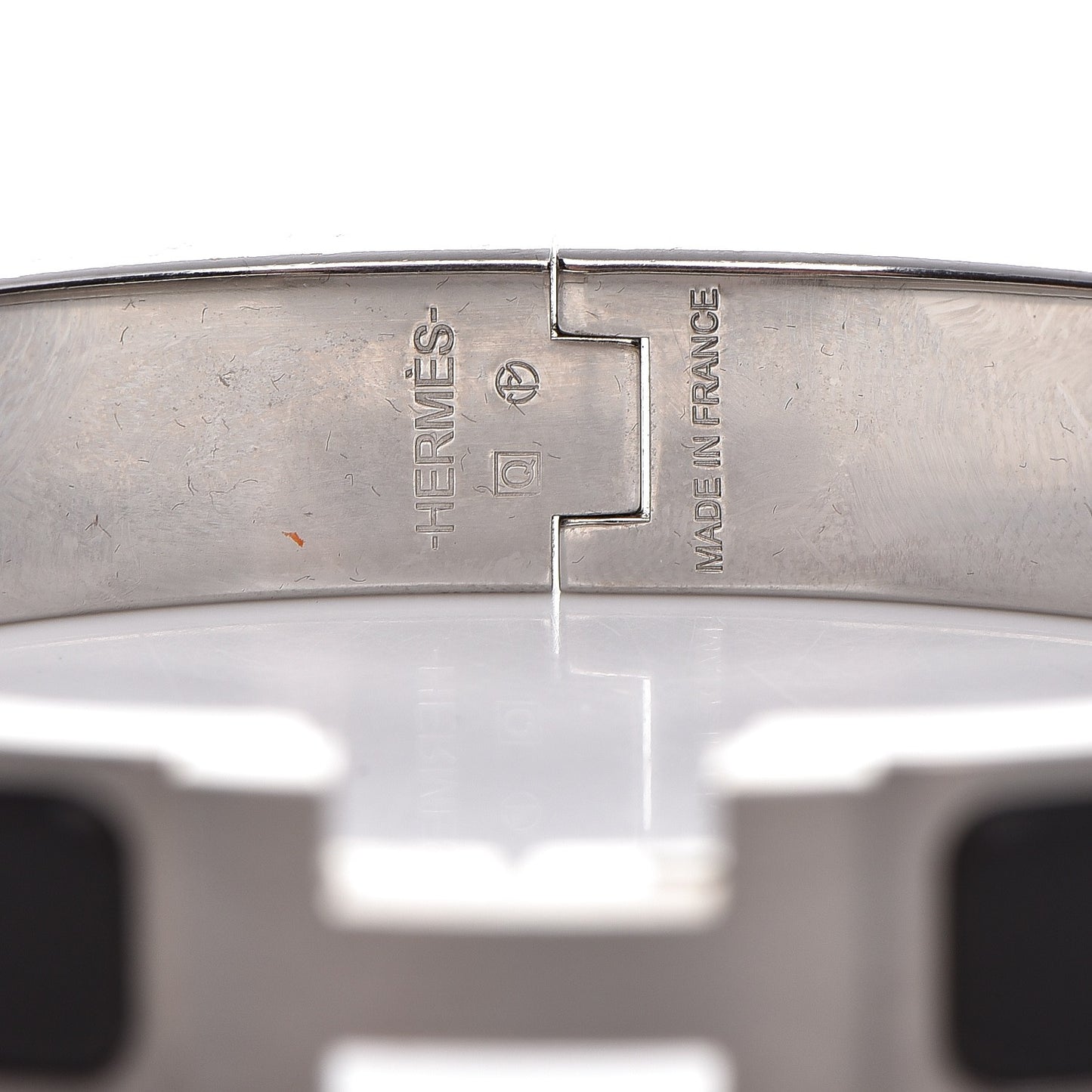 Matte Enamel Narrow Clic Clac HH Bracelet GM Black