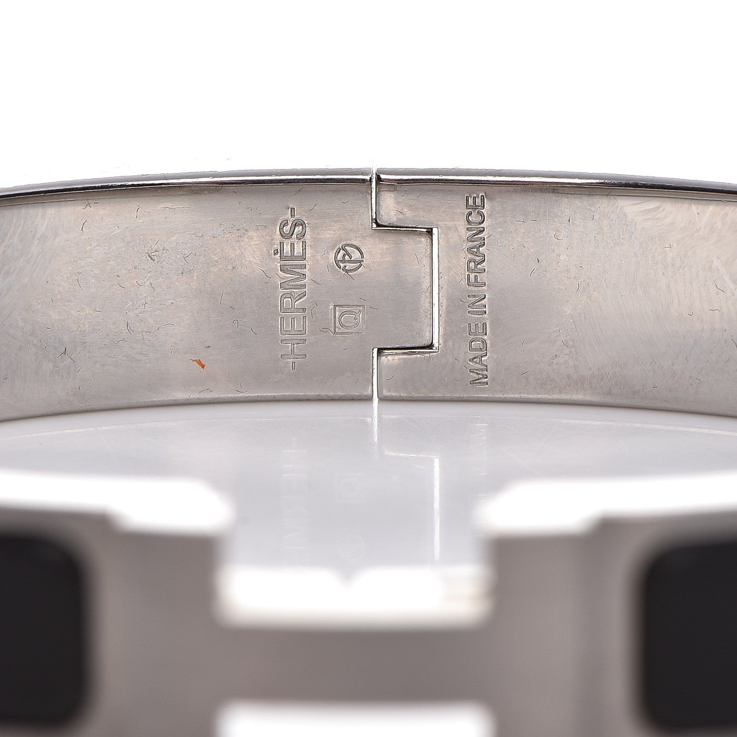 Hermes Matte Enamel Narrow Clic Clac HH Bracelet GM Black 3 of 5