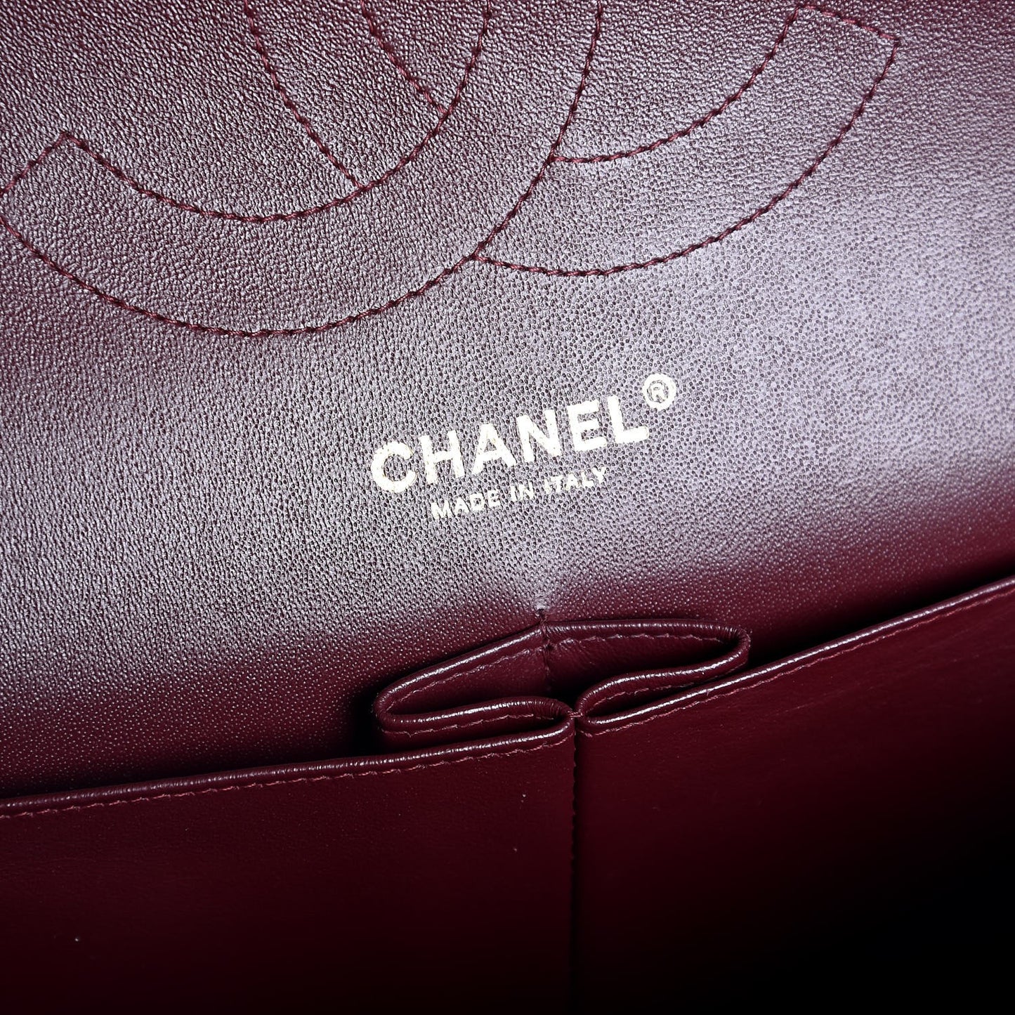 Lambskin Quilted Jumbo Double Flap Black