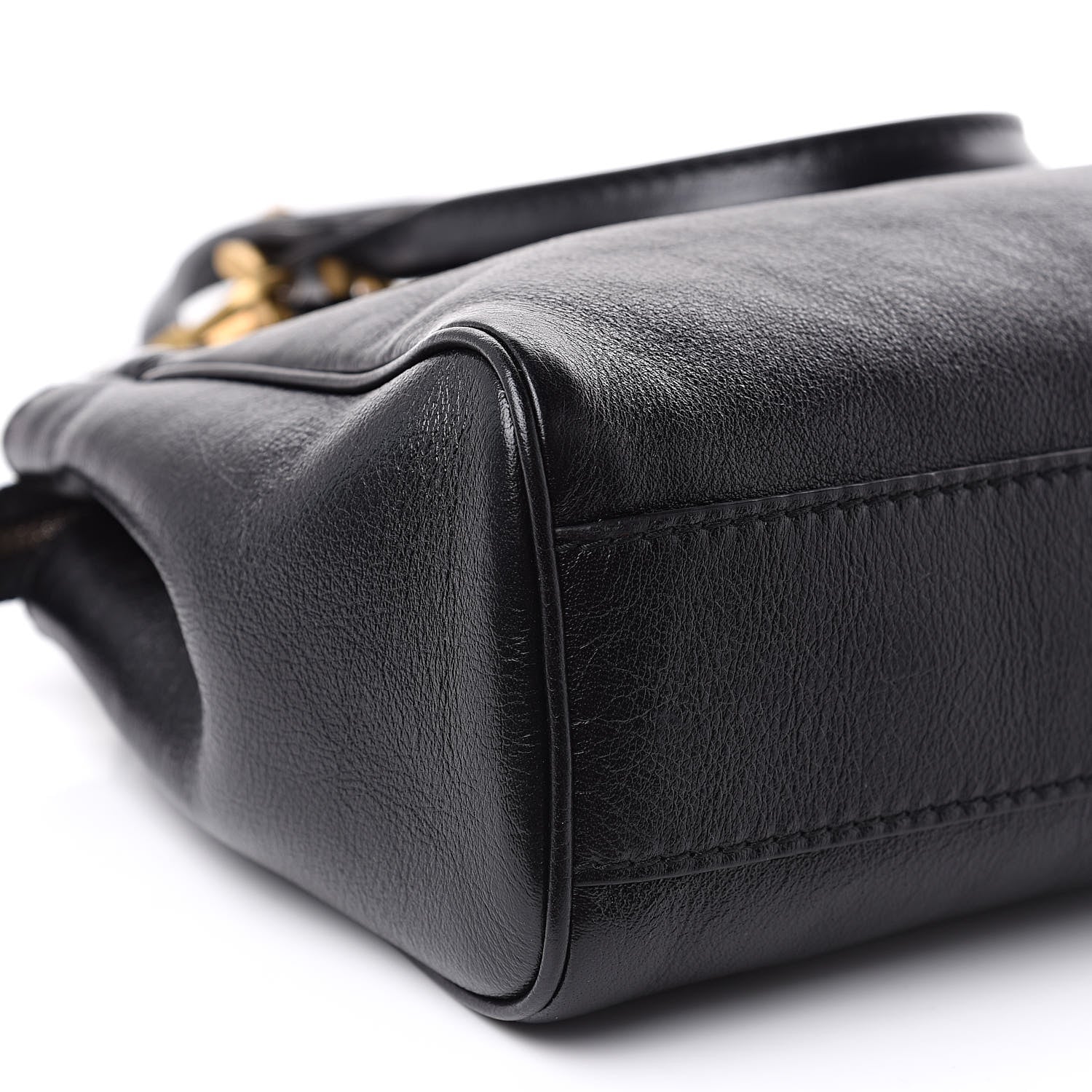 Gucci Calfskin Medium Re(Belle) Top Handle Bag Black 8 of 10