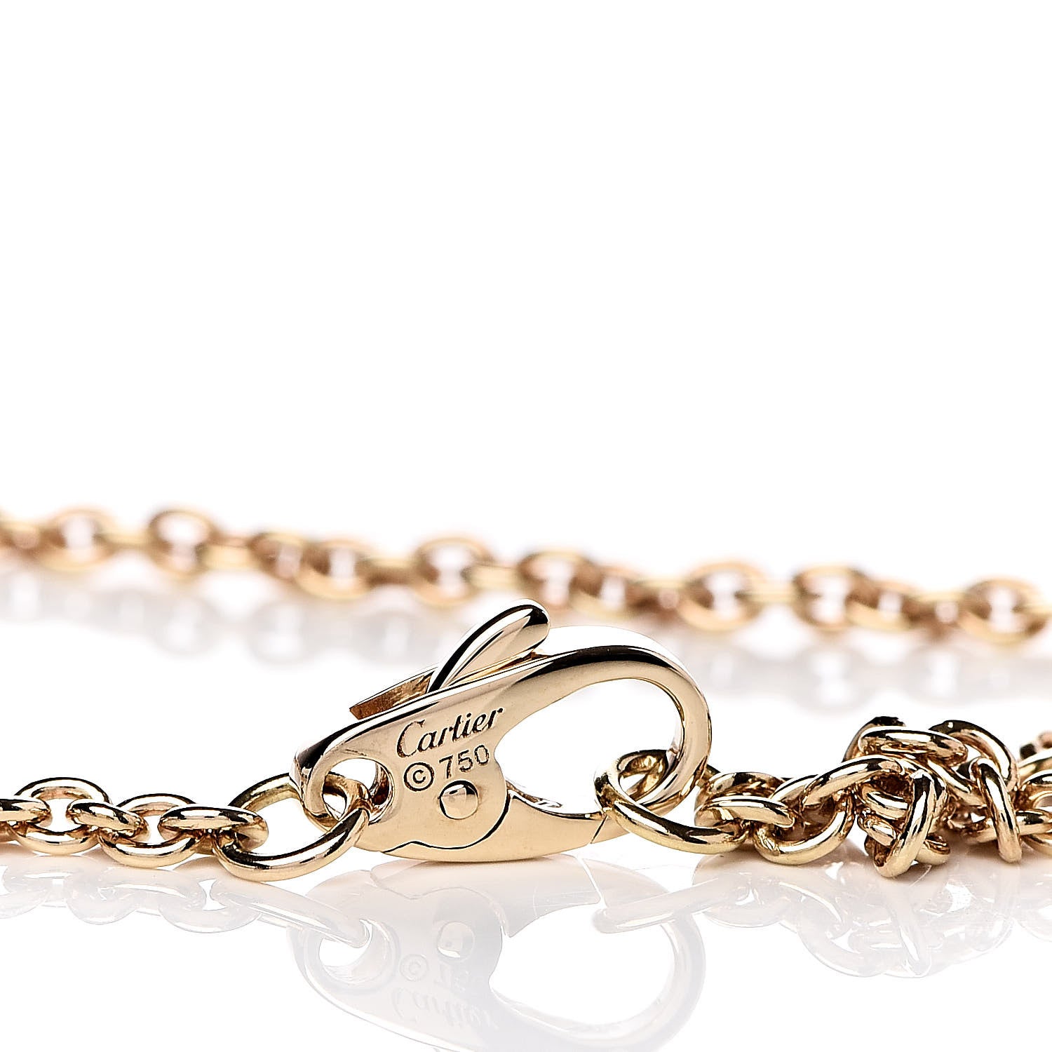 Cartier 18K Yellow White Pink Gold Trinity Ball Bracelet 4 of 5