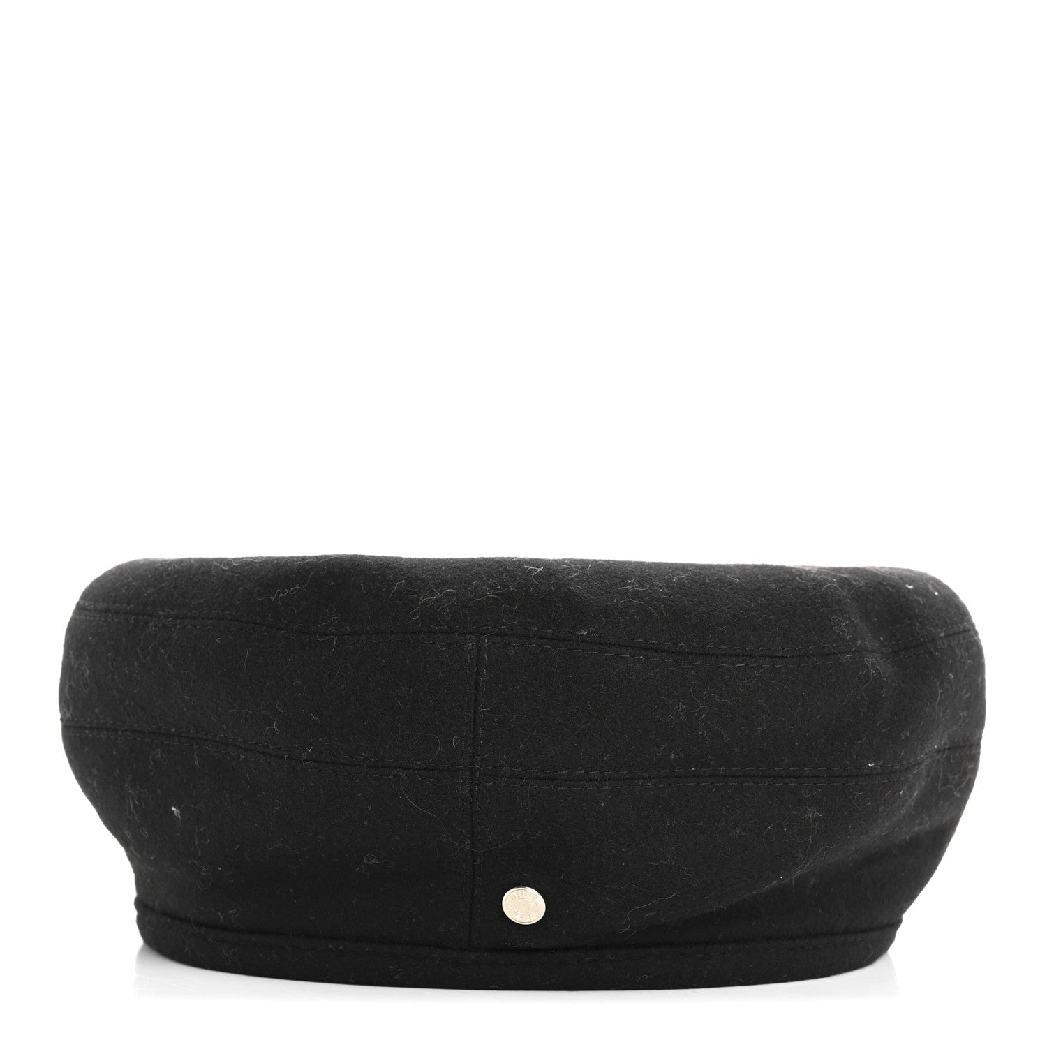 Hermes Cashmere Saint Honore Drap Beret 57 Black 6 of 8