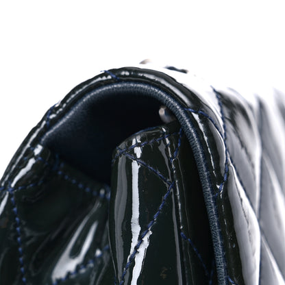 Chanel Patent Quilted Jumbo Single Flap Navy 14 of 18