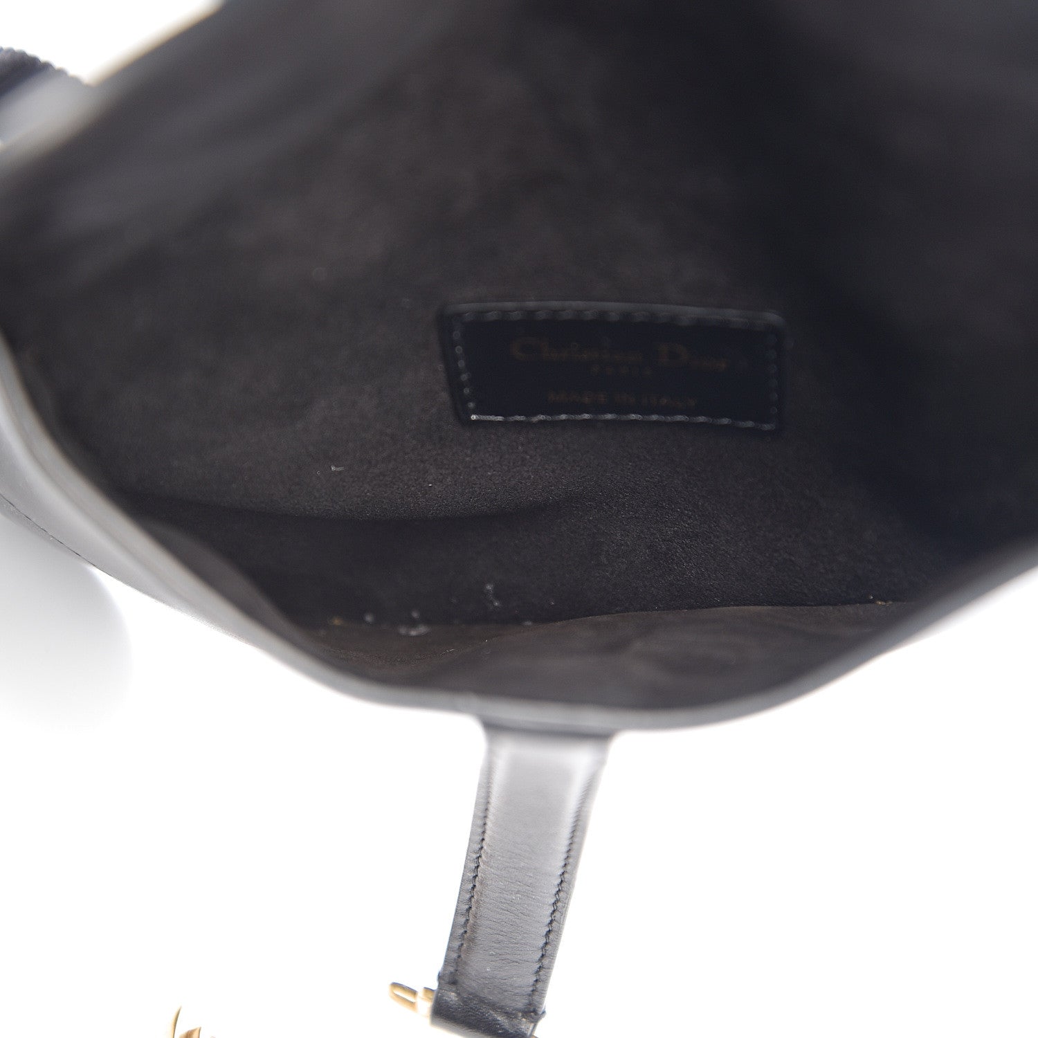 Christian Dior Calfskin Saddle Belt Bag Black 4 of 9