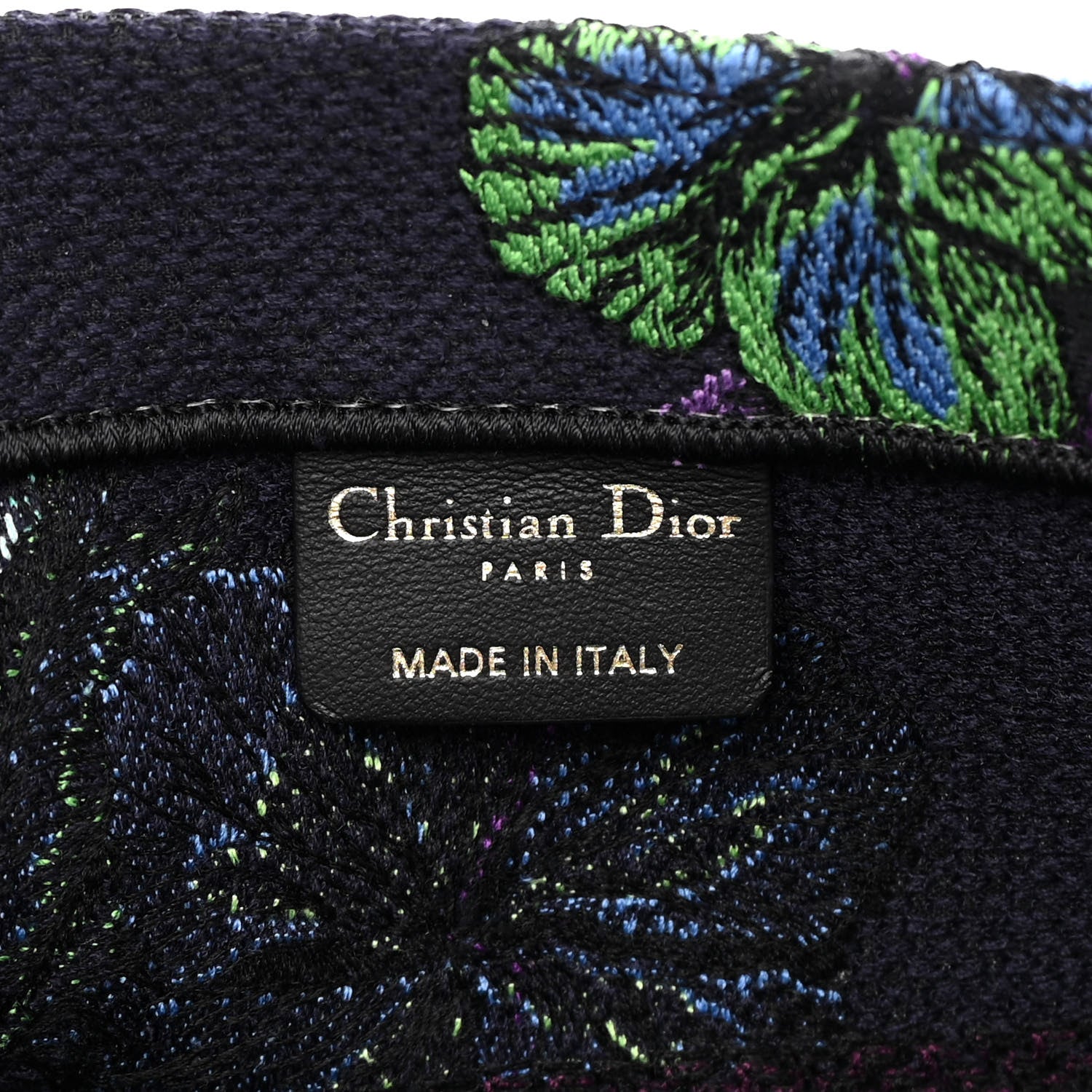 Christian Dior Canvas Embroidered Medium Toile de Jouy Voyage Book Tote Blue Multicolor 6 of 13